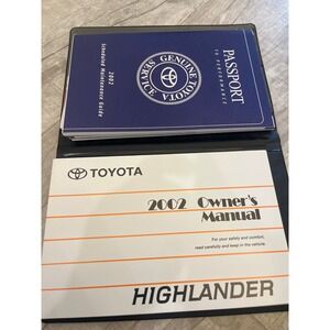 2002 Toyota Highlander Owners Manual With Supplements‎